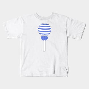 Deep blue stripe lollipop Kids T-Shirt